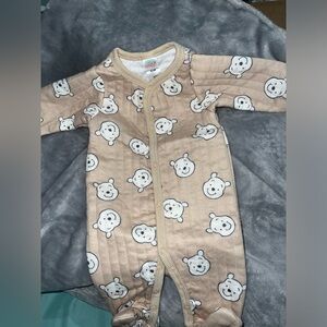 Winnie the Pooh pajamas, size 0-3 months, good semi-new condition